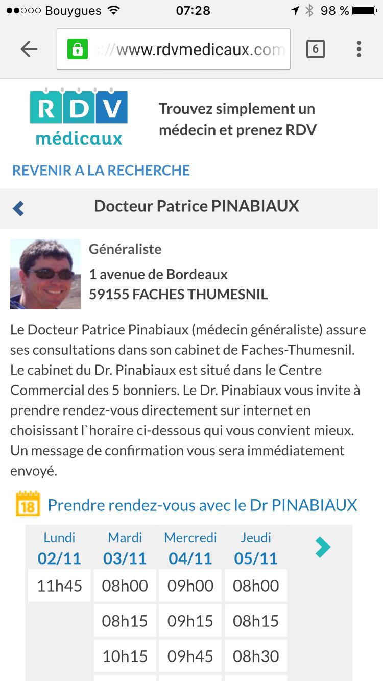 prise de rdv en ligne : visuel rdvmedicaux