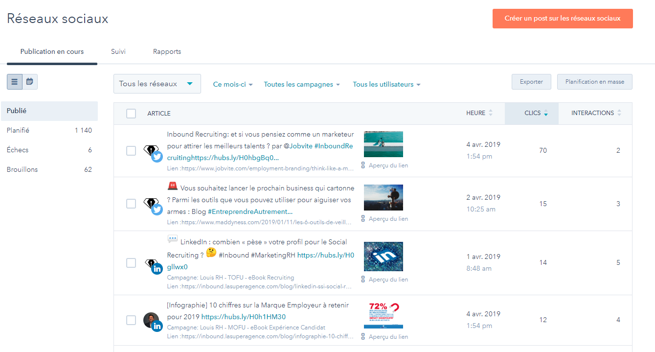 La fonctionnalité réseaux sociaux du logiciel HubSpot.png