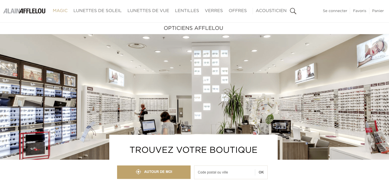 Exemple de store locator pour un commerce