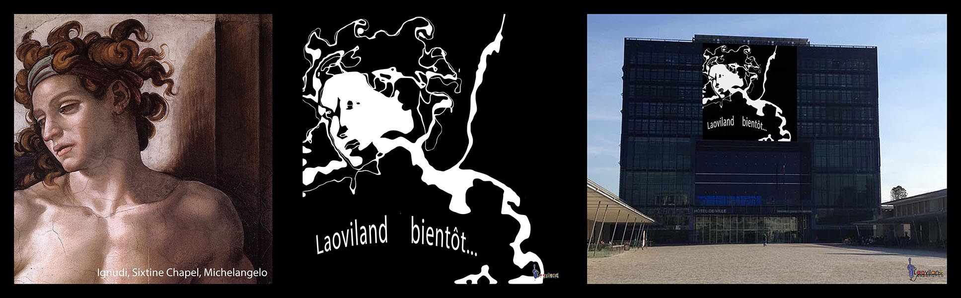 Création graphique sur bâtiment avec Laoviland