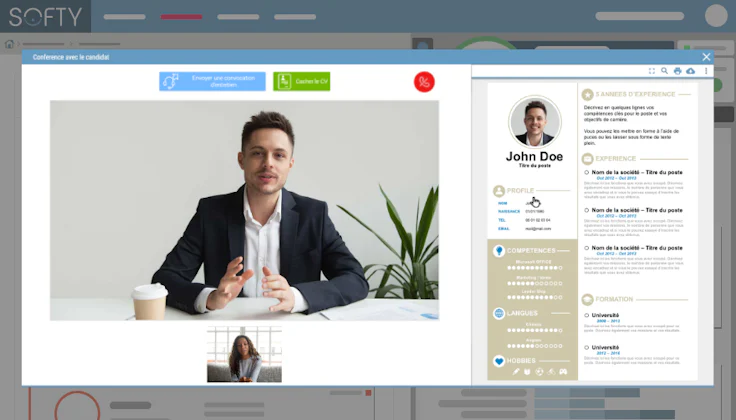 Mener un entretien d'embauche : visuel Softy