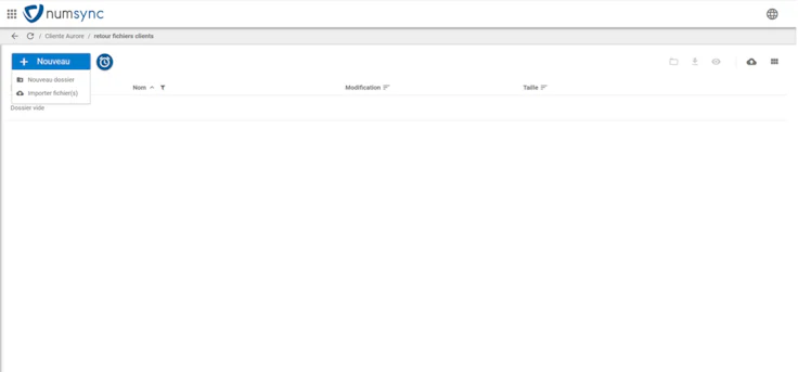 Numsync, collaboration dépôt de fichiers