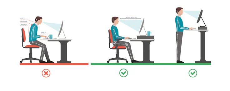 Ergonomie du poste de travail informatique : posture