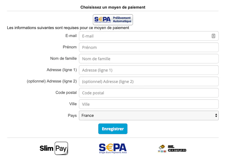 Prélèvement SEPA : ProAbono