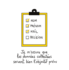 rgpd site internet : des données collectées justifiées