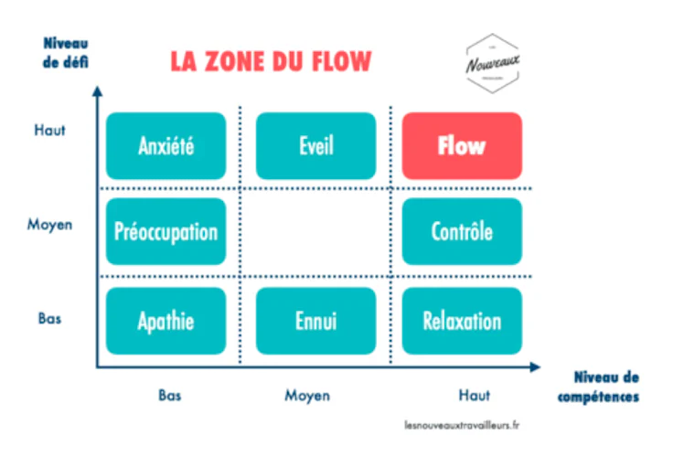 zone de flow : schéma
