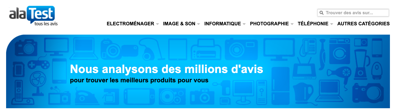 Avis consommateur : exemple alaTest