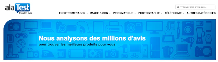 Avis consommateur : exemple alaTest