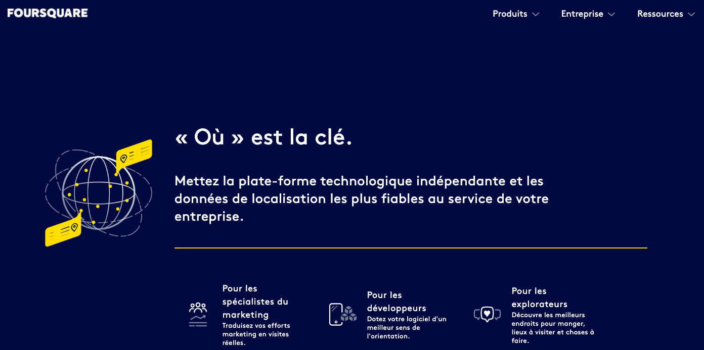 Avis consommateur : exemple Foursquare