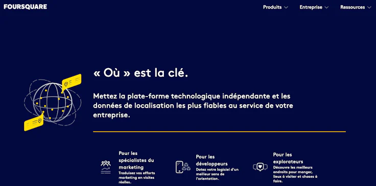 Avis consommateur : exemple Foursquare