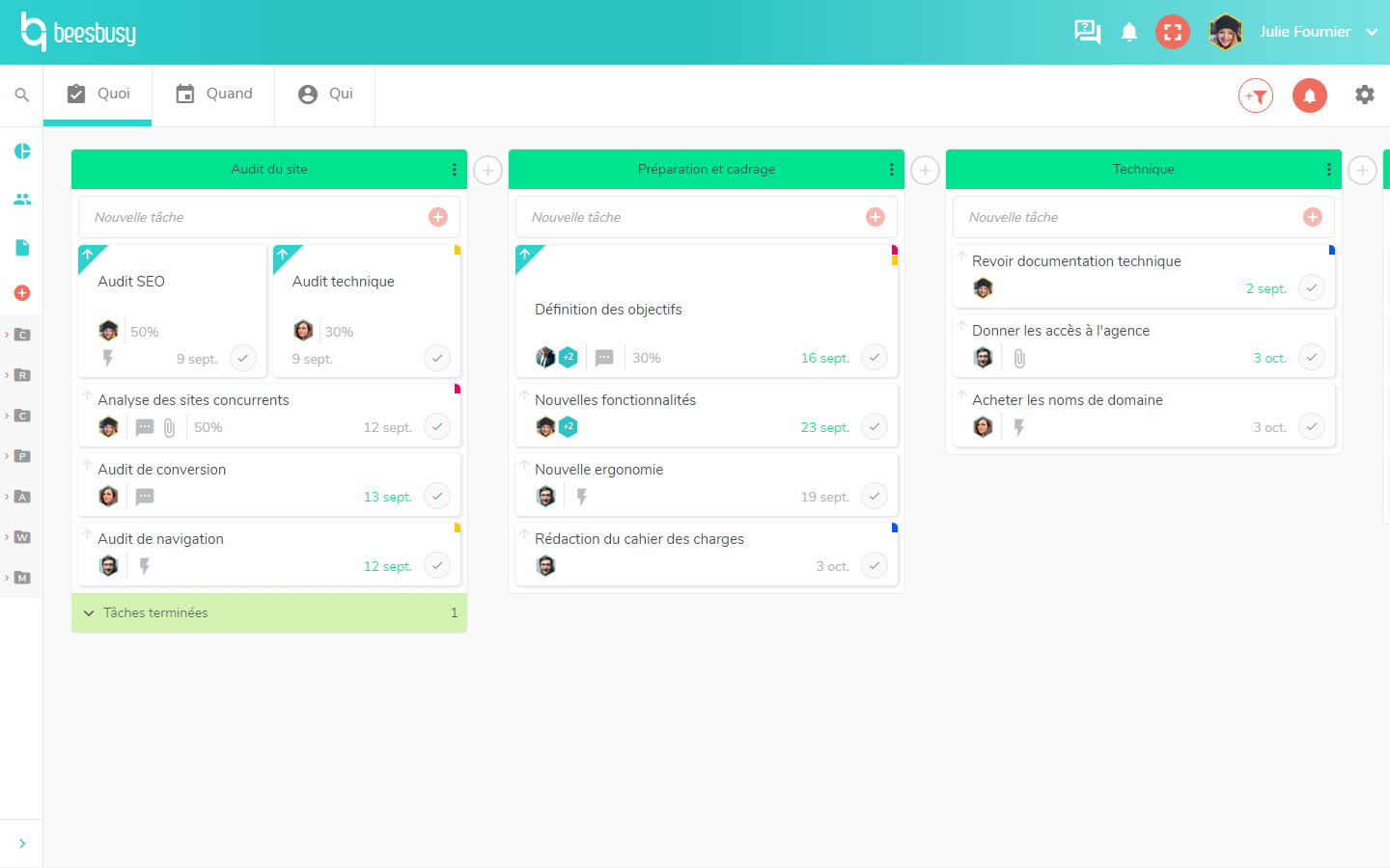 Méthode GTD logiciel Beesbusy gestion des tâches