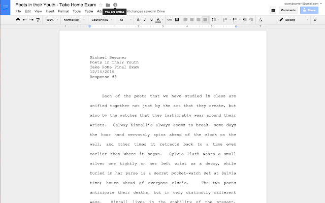 logiciel micro-entrepreneur : visuel Google Doc