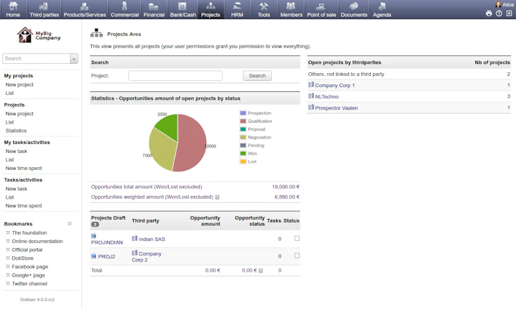 logiciel micro-entrepreneur : visuel DoliCloud