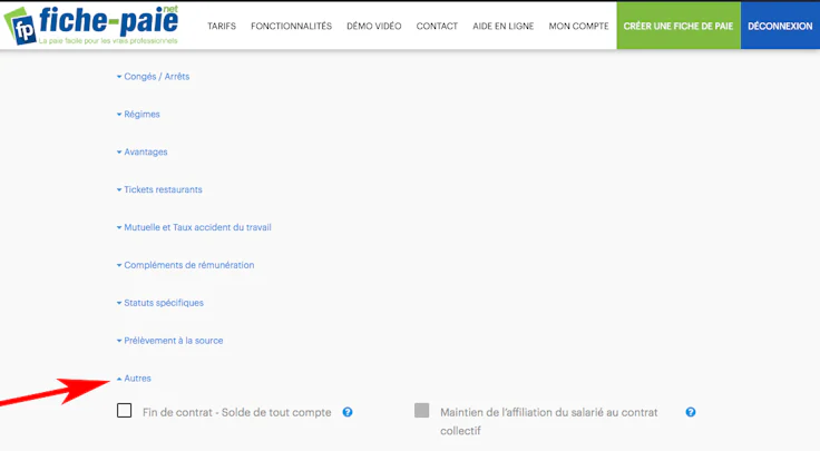 Calculer un solde de tout compte avec Fiche-Paie.net