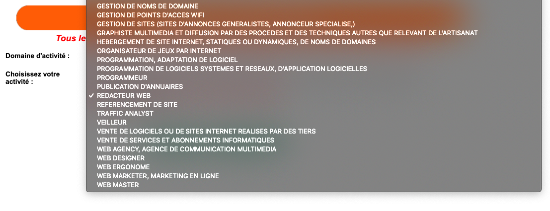 Devenir auto-entrepreneur sur le site de l'Urssaf 2