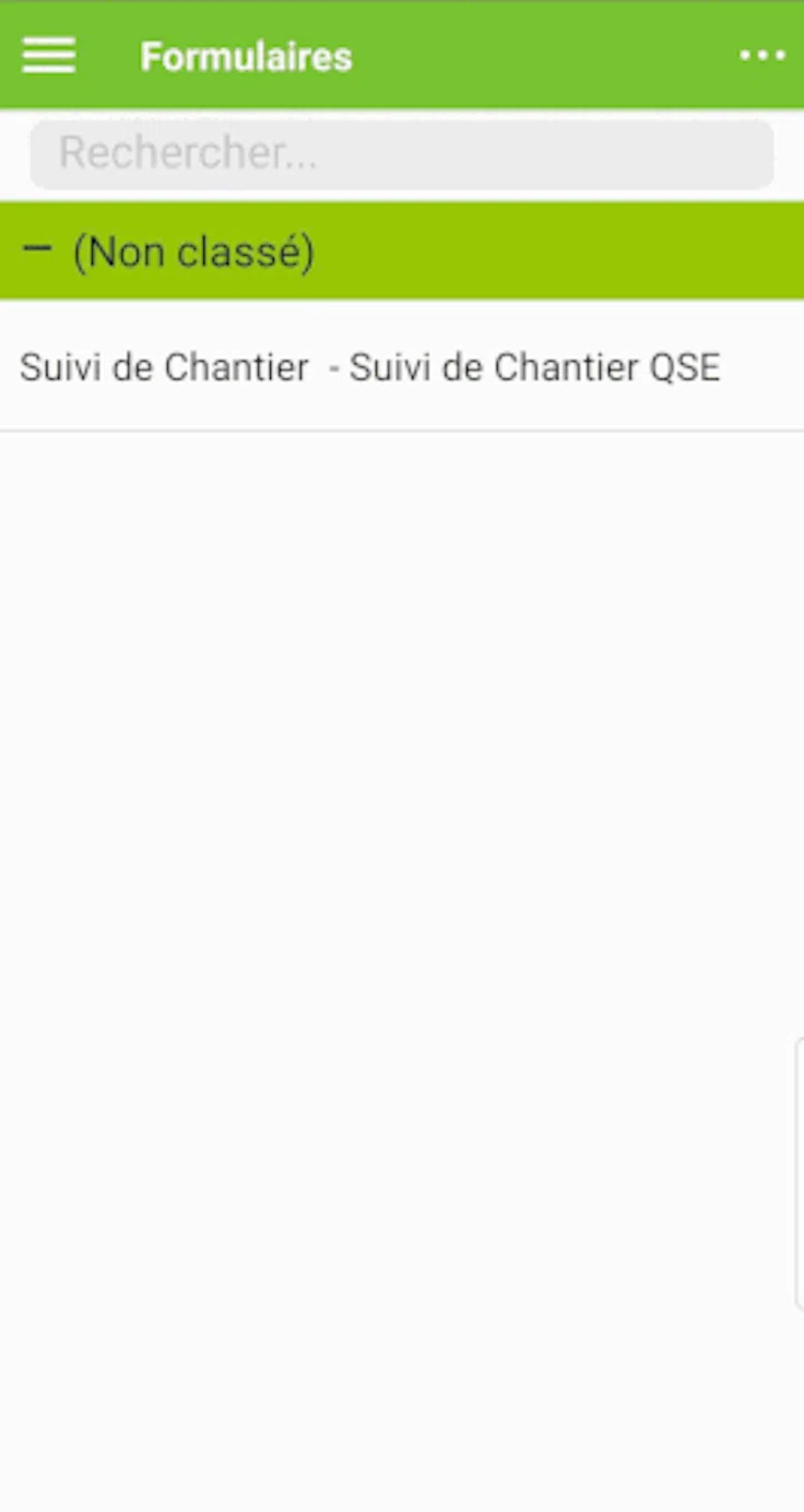 Saisie du formulaire sur smartphone avec Kizeo Forms