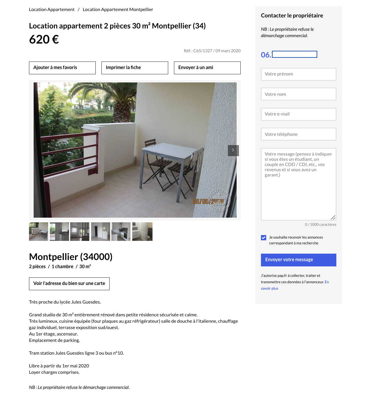 Marketplace location Particulier à particulier