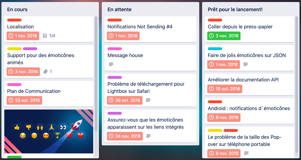 UI : gestion de projet avec Trello