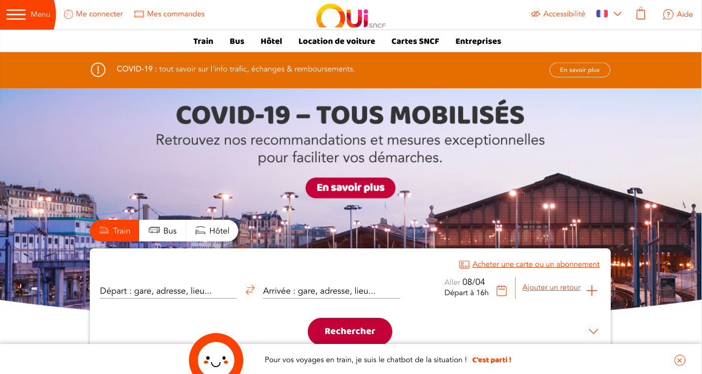 Communication digitale : exemple de site web