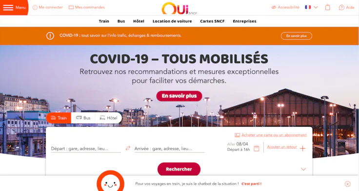 Communication digitale : exemple de site web