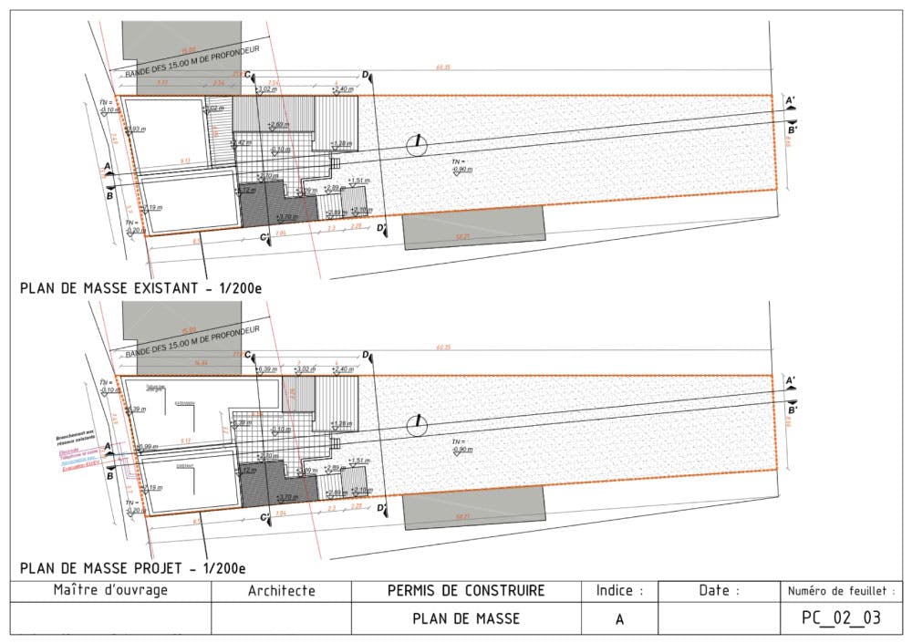 Faire un plan de masse pour permis de construire