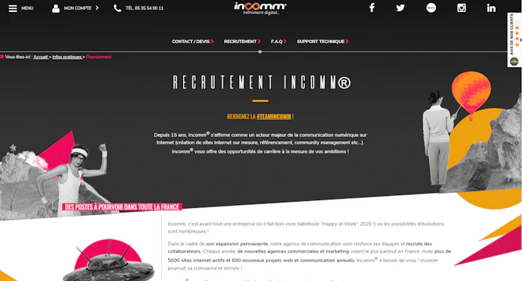 Incomm a su mettre en avant sa marque employeur grâce à son site carrière, généré par Taleez.