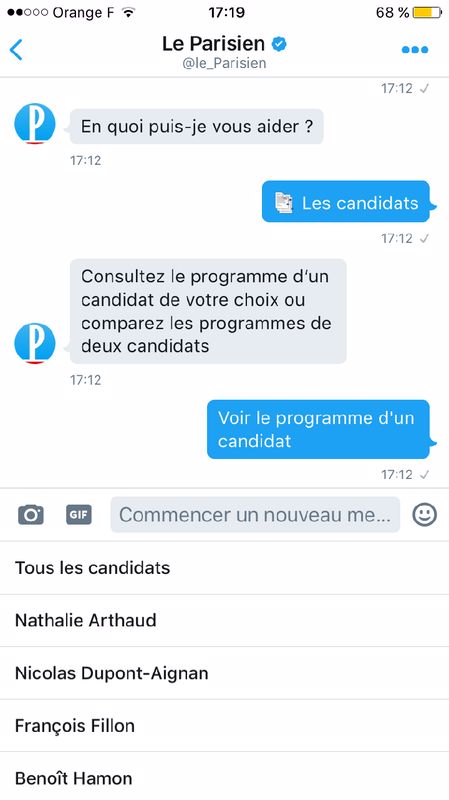 exemple chatbot le parisien