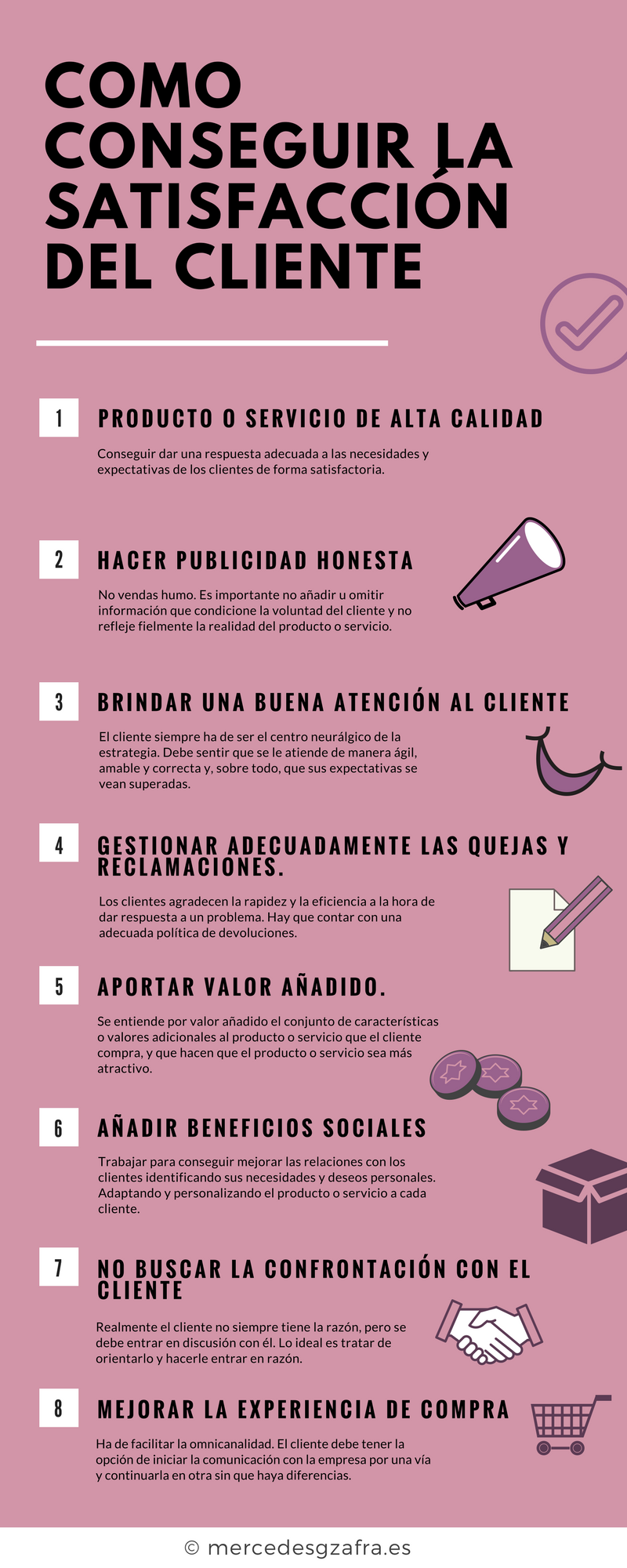 Satisfaccion cliente infografia