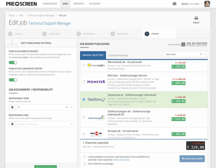 Recruiting mit der Software von Prescreen: Personalsuche effizient und einfach