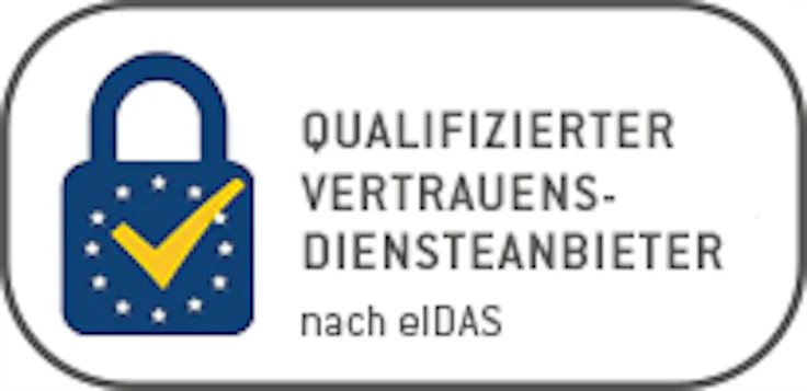 Qualifizierter Vertrauensdiensteanbieter Logo nach eIDAS