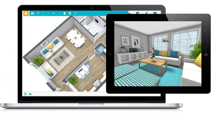 HomeSketcher Bildschirmansicht: 3D-Modelle für Ihr Raumdesign