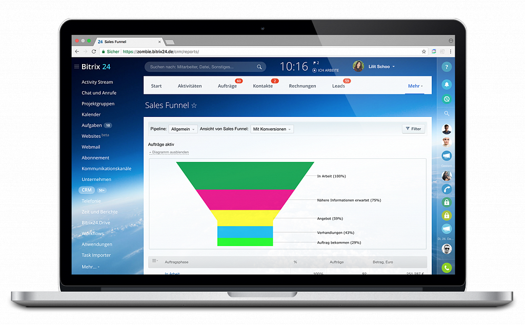 Bitrix24 CRM-Software