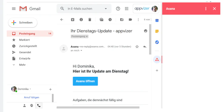Gmail und Asana integrieren API