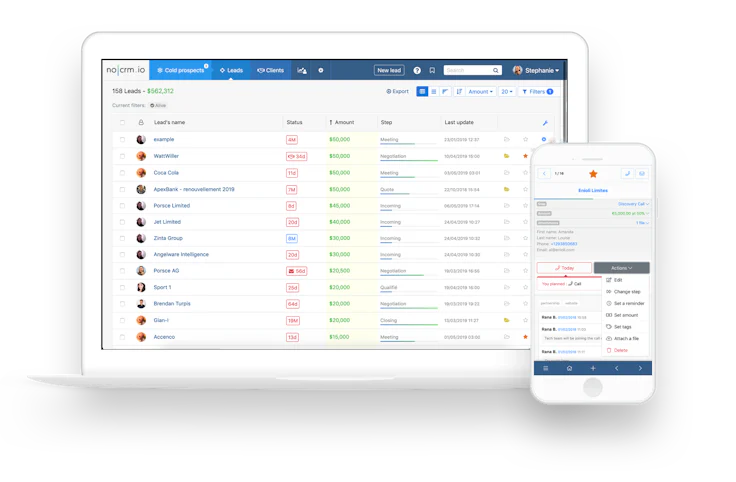 noCRM.io Lead Management und Prospect Management