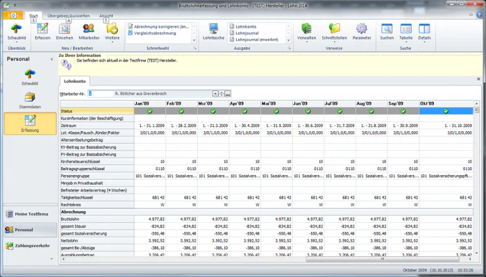 WISO Lohn Gehalt Screenshot Lohnabrechnung Software