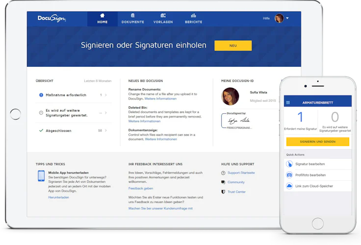 DocuSign elektronische Signatur
