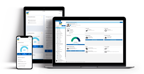 Personalmanagement HRworks - Personalbeschaffung Desktop und mobil