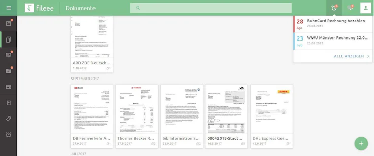 mit fileee Dokumente digitalisieren