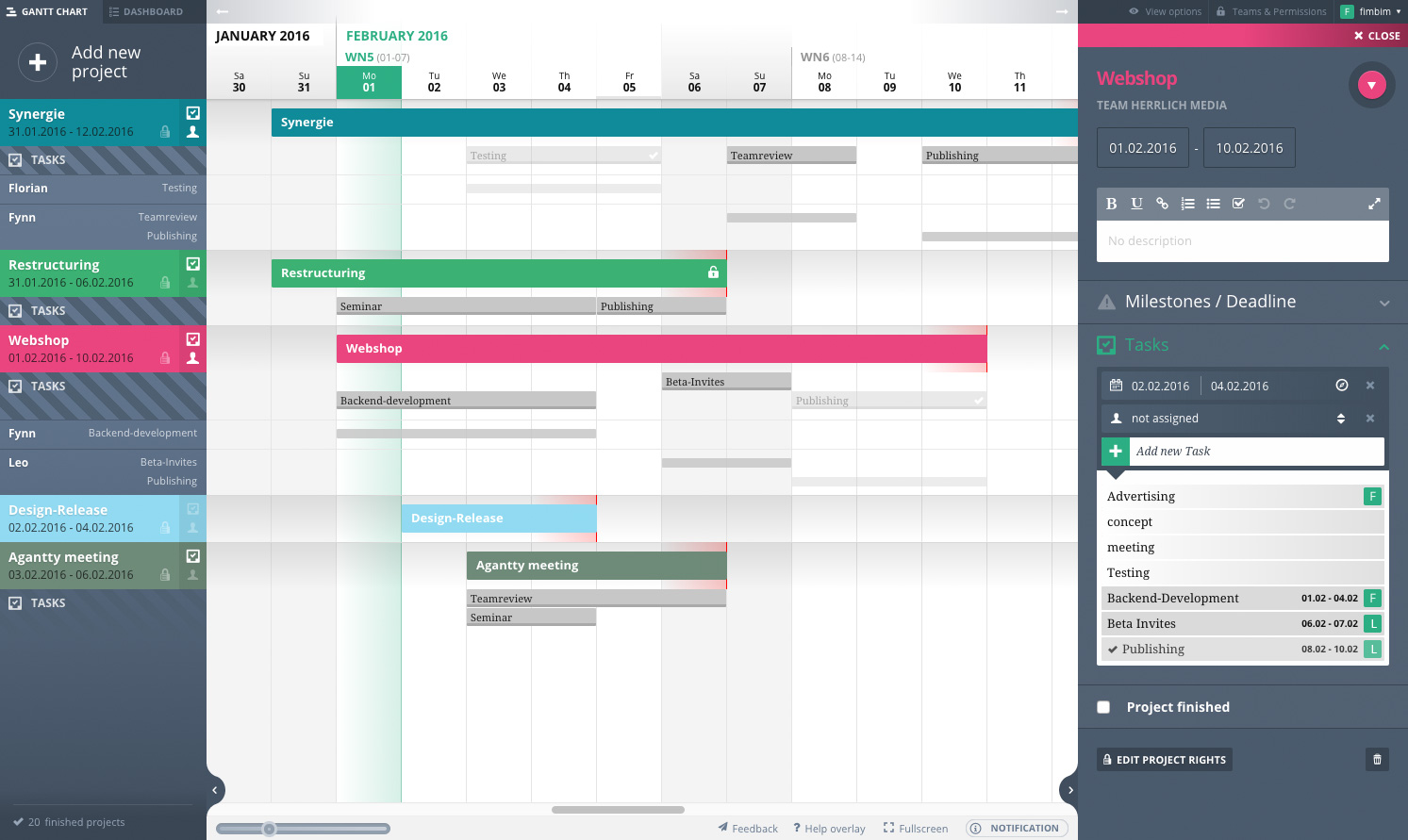 Agantty Projektmanagement