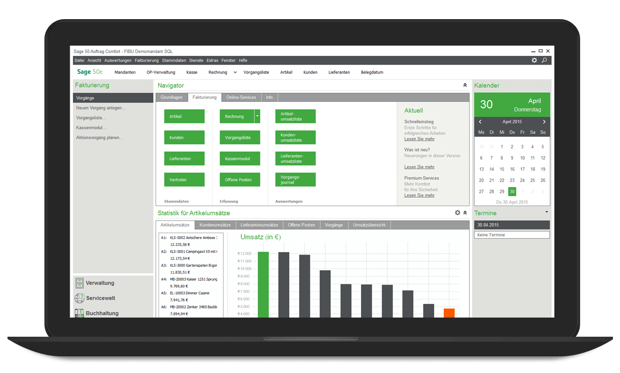 Sage 50cloud Buchhaltung für KMUs