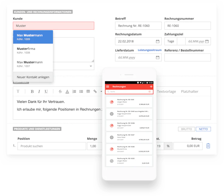 sevDesk Rechnungsproramm