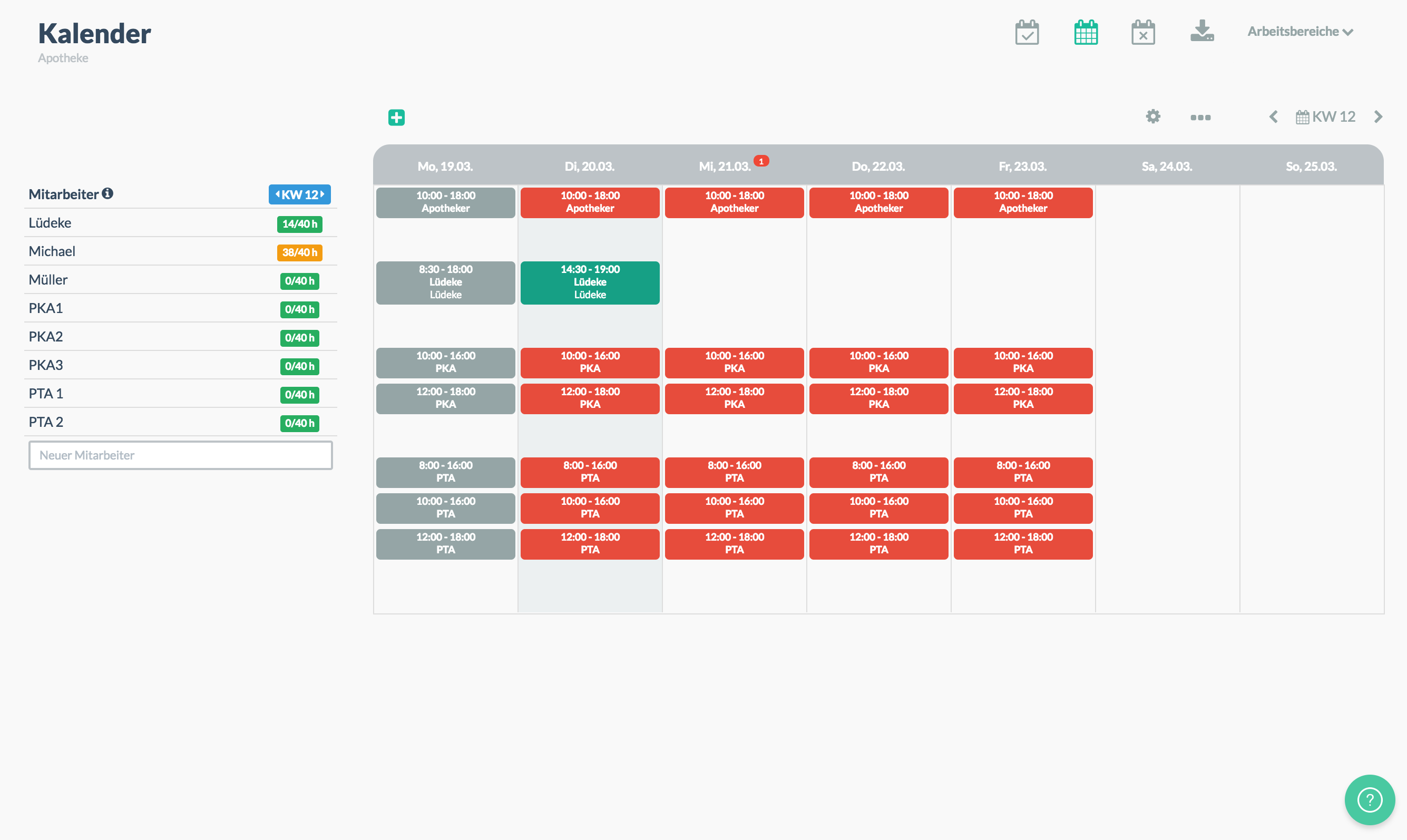 Dienstplan Erstellen Online Gratis Excel Vorlage Vergleich Von Tools Appvizer