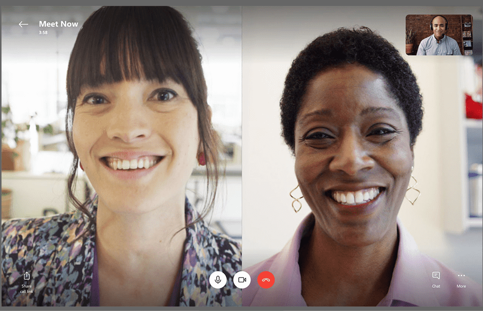 travail collaboratif : visuel Skype