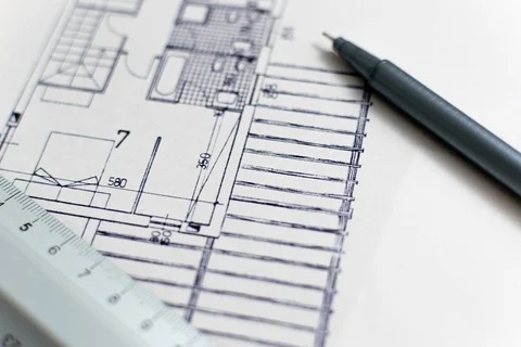 outils architecte : dessin de plan d'architecture