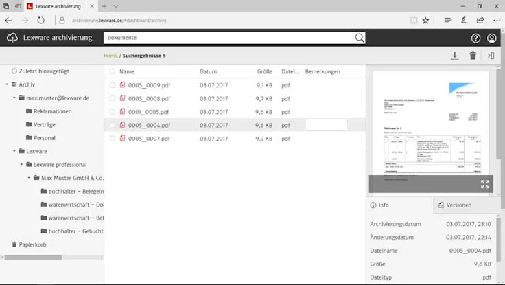 20170713archivierung001 lexware archivierung