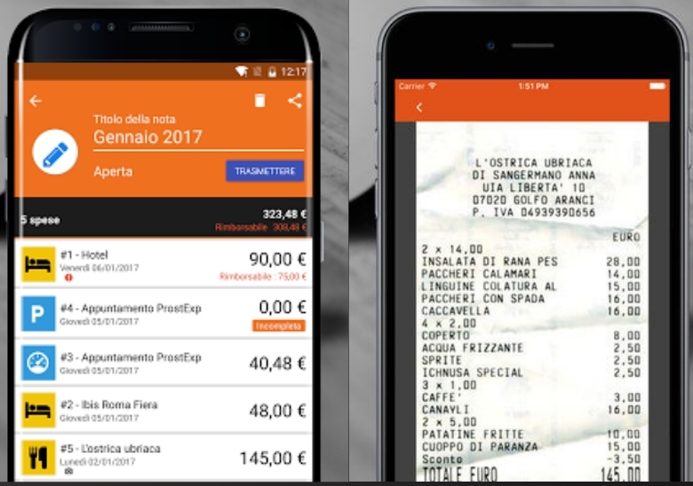 n2f nota spese caratteristiche rimborsi viaggi trasferte