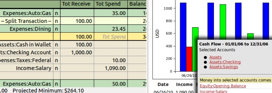 gnu cash schermata