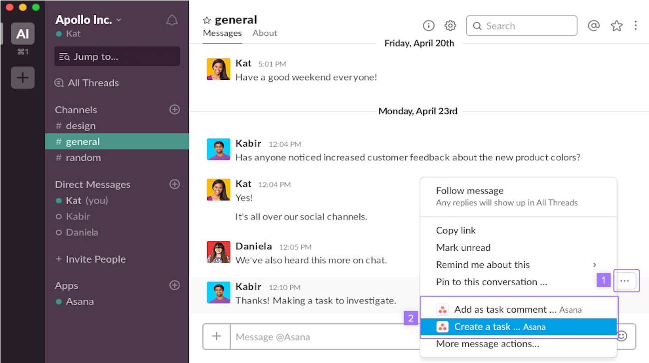 funzionalità slack