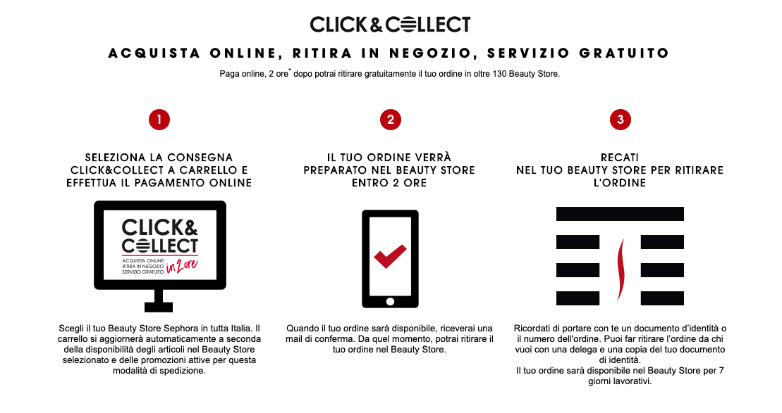 click and collect sephora