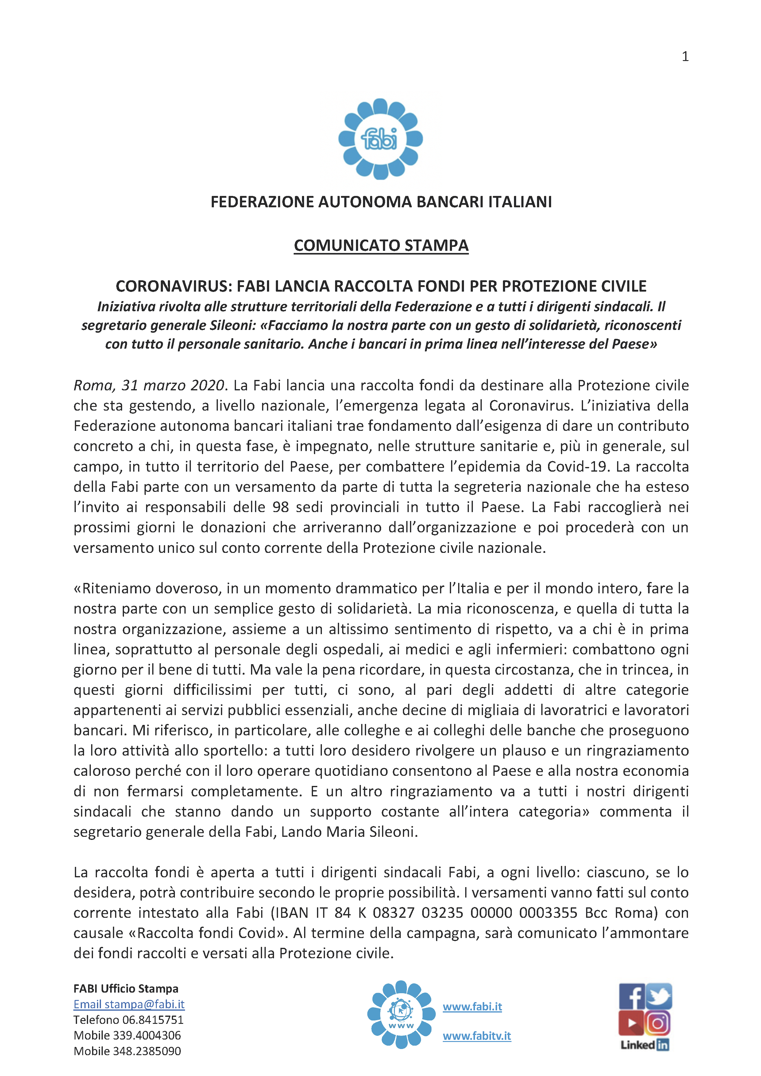fabi racconta fondi